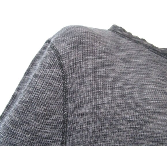 Rock Republic XXL Henley Charcoal Heather Metal Button Long Sleeve Thermal EUC - Picture 15 of 16